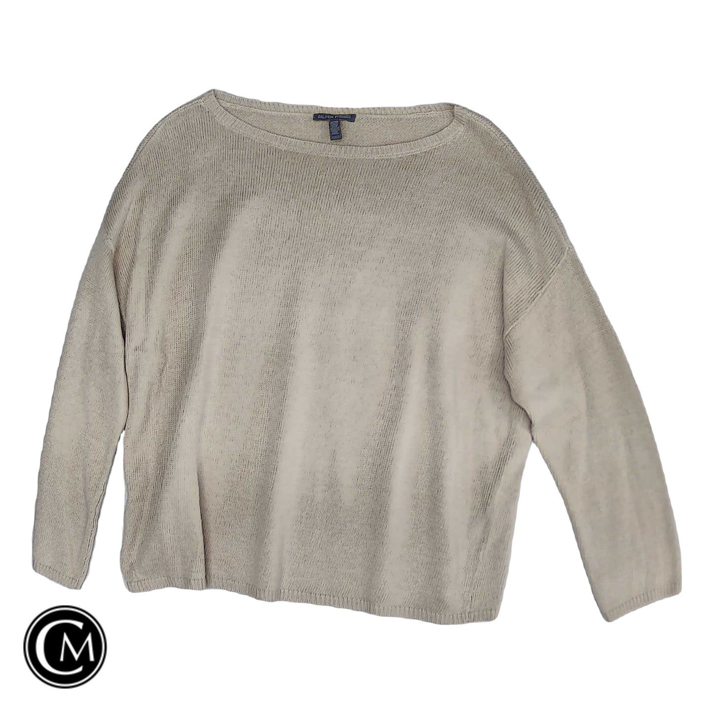 Sweater By Eileen Fisher In Beige, Size: M