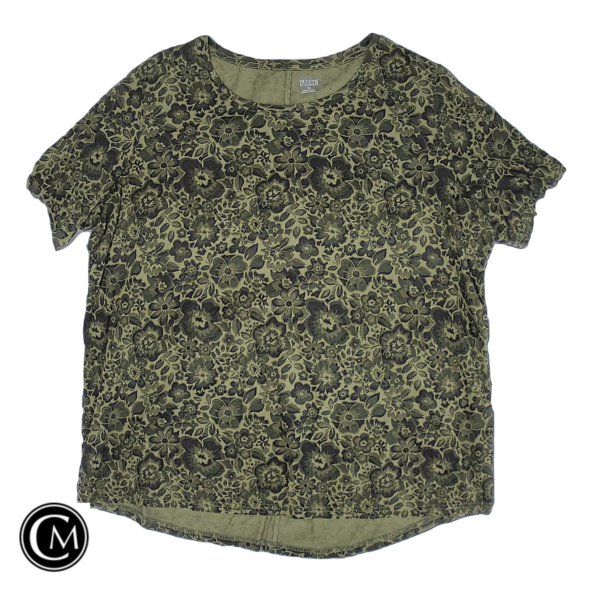 Top Ss Basic By Duluth Trading In Green, Size: 1x image 1