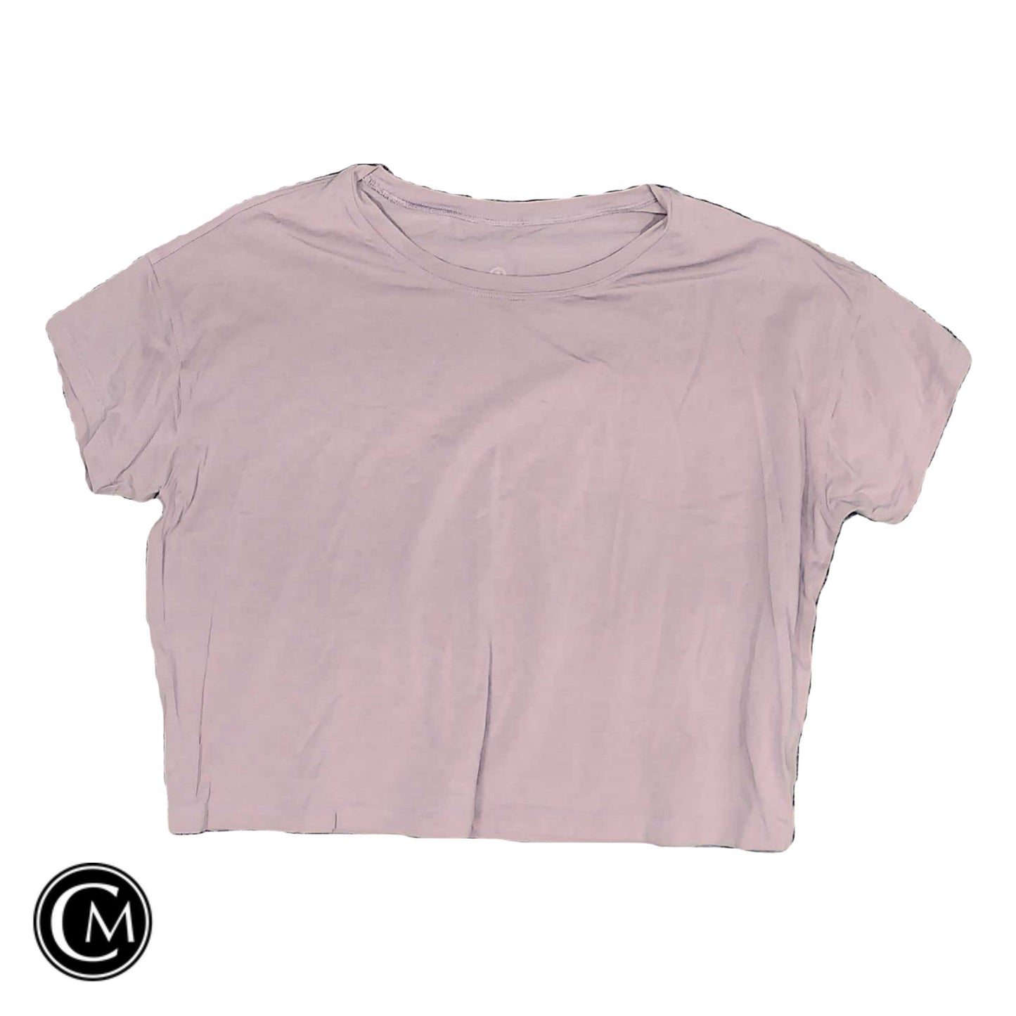 Athletic Top Ss By Lululemon In Pink, Size: M