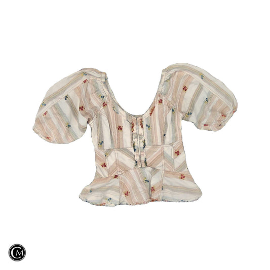 Top Ss By Pilcro In Cream & Orange, Size: S