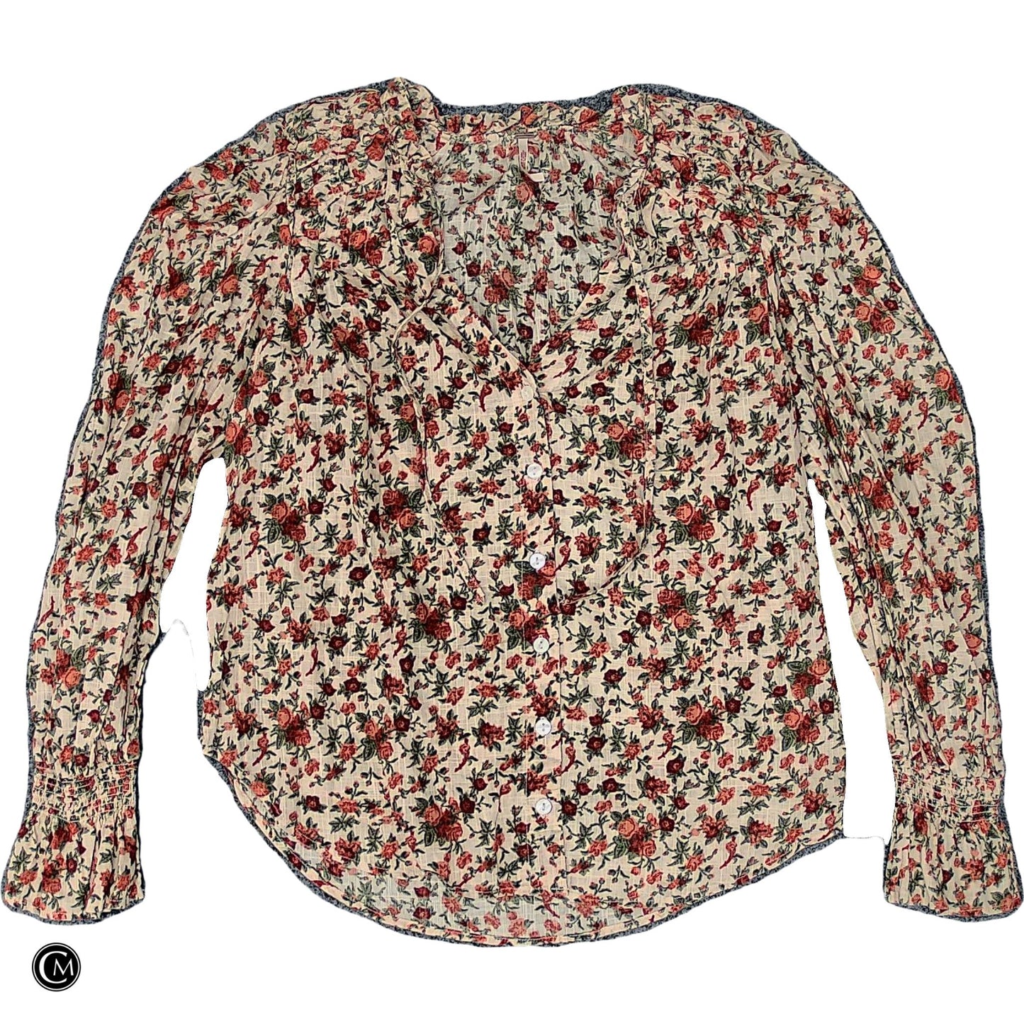 Top Ls By Free People In Floral Print, Size: Xs