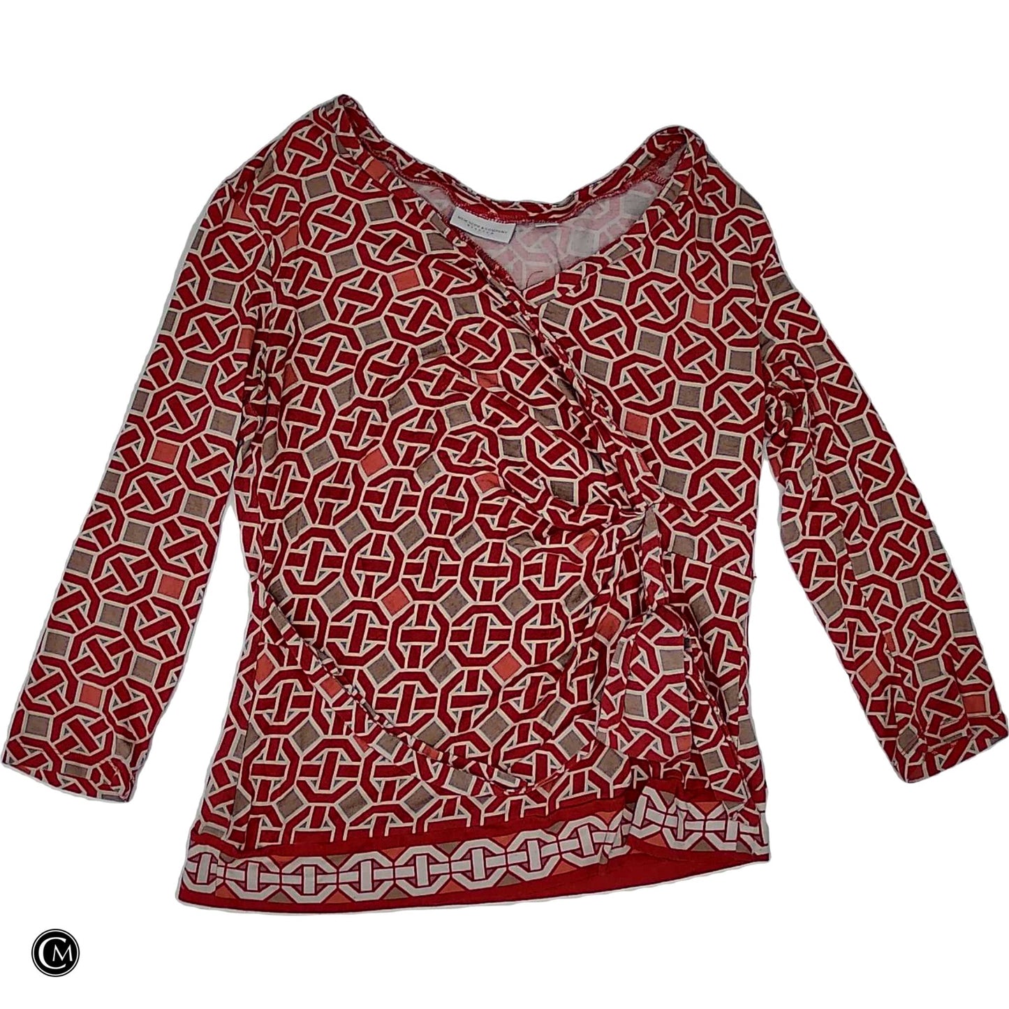 Top Ls By New York And Co In Pink & Tan, Size: M