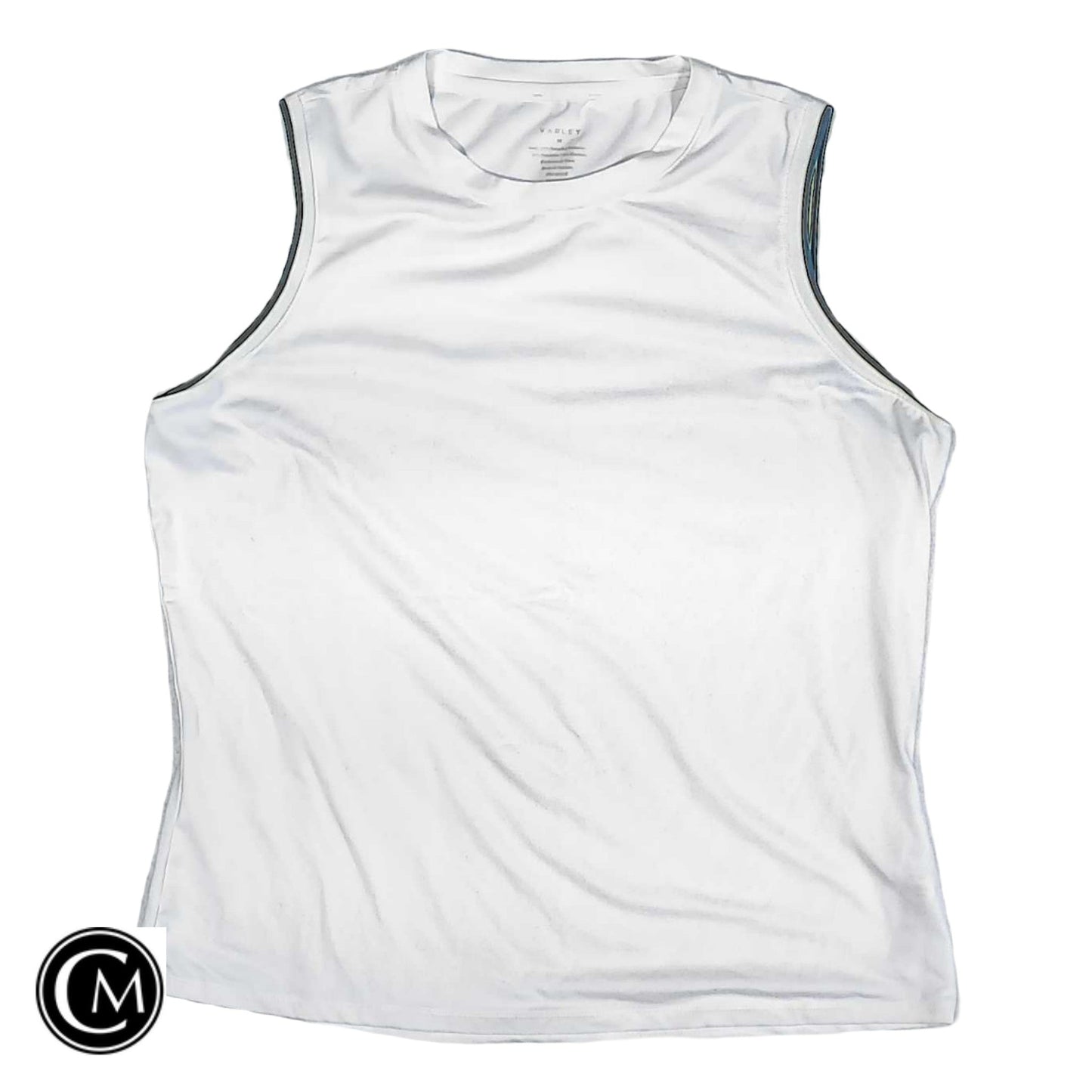 Athletic Tank Top By Varley In Green & White, Size: M image 1