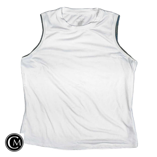 Athletic Tank Top By Varley In Green & White, Size: M image 1