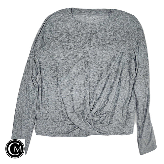 Athletic Top Ls Collar By Old Navy In Grey, Size: Xl