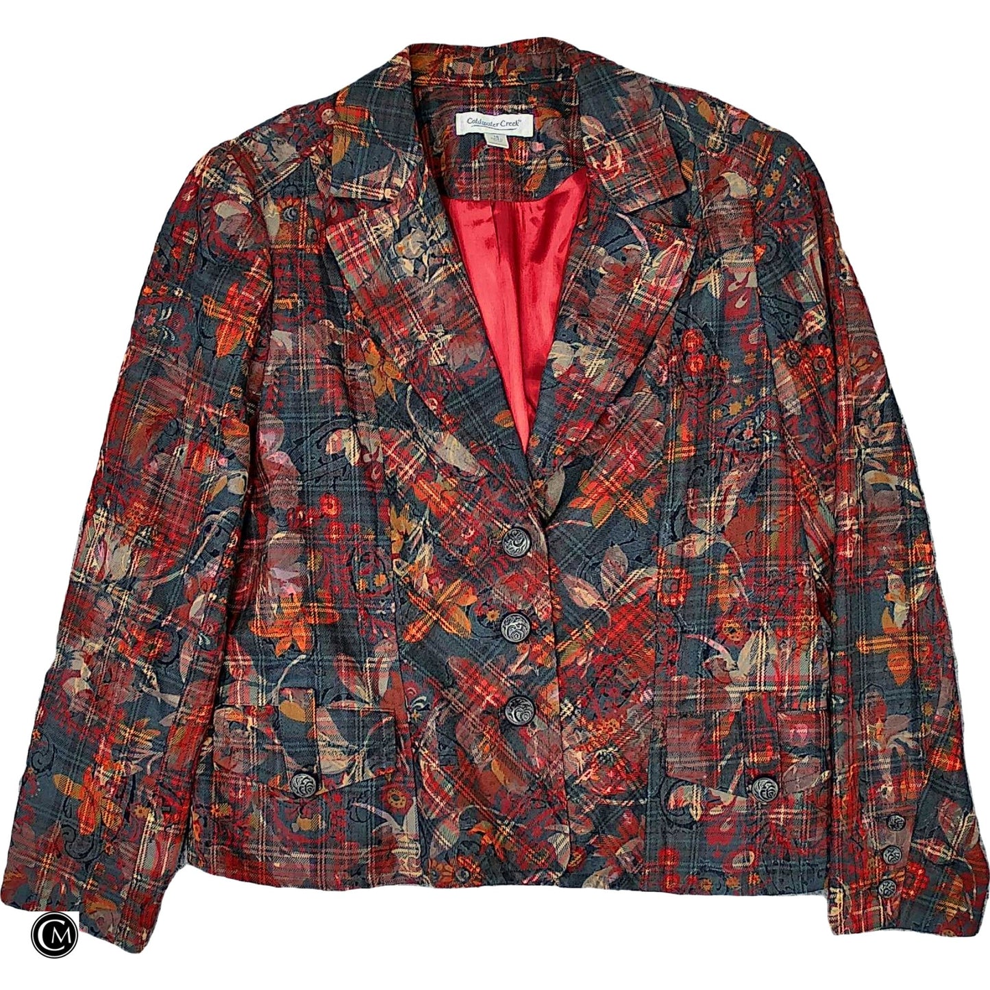 Blazer By Coldwater Creek In Black & Red, Size: L image 1