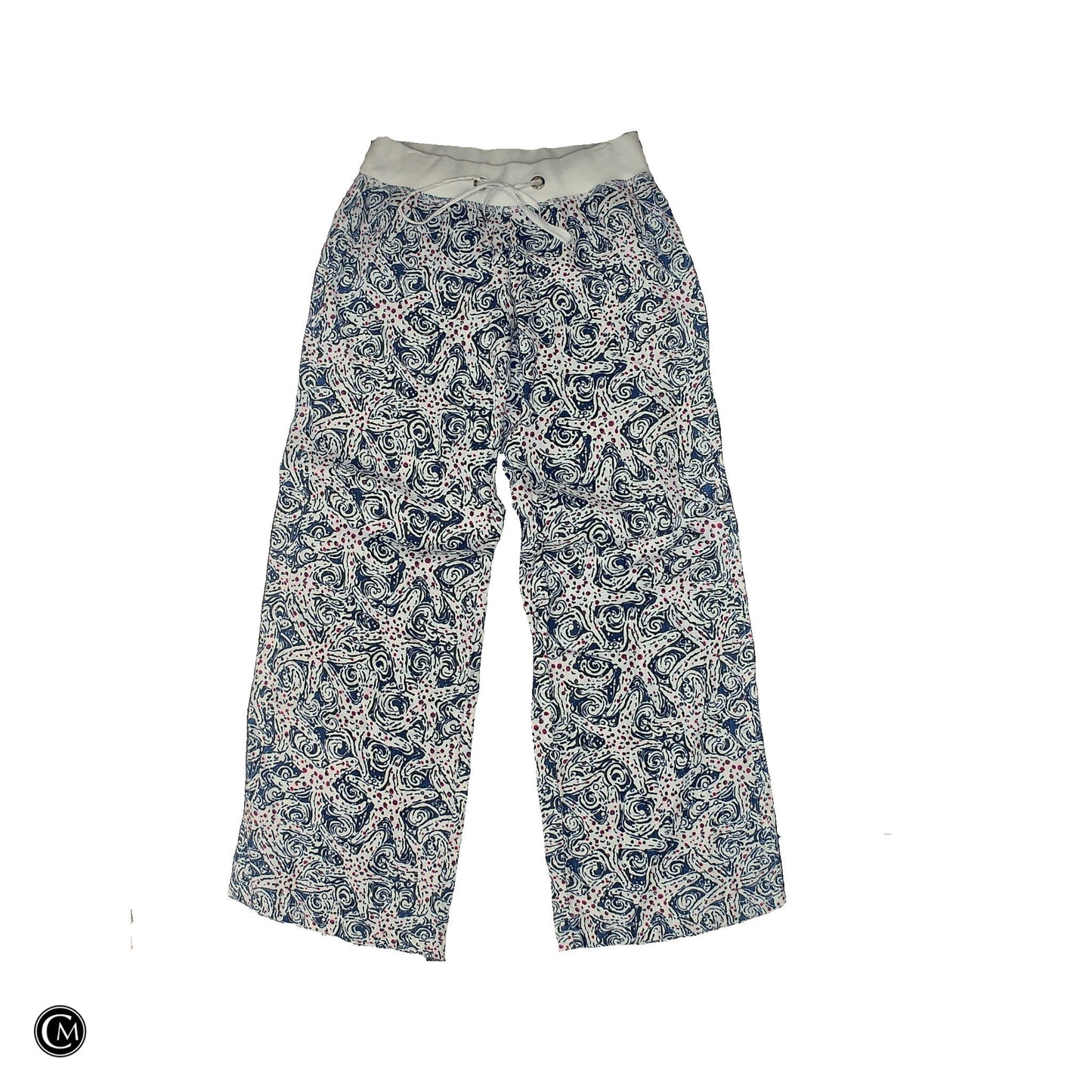 Pants Designer By Lilly Pulitzer In Blue & Pink, Size: M