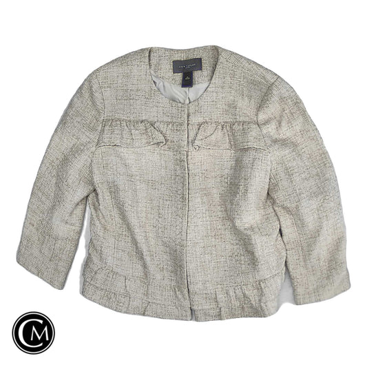 Blazer By Ann Taylor In Cream, Size: Xl