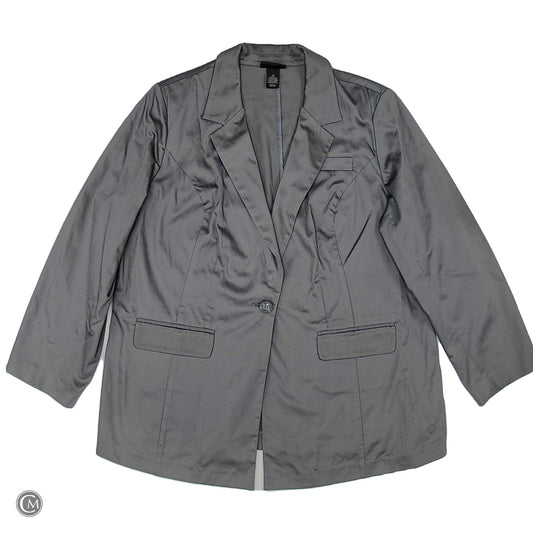 Blazer By Lane Bryant In Grey, Size: 1x