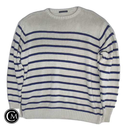 Sweater By Brandy Melville In Blue & Cream, Size: Xl
