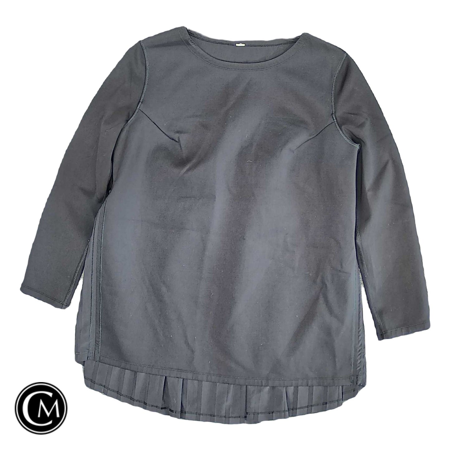Athletic Top Ls Crewneck By Lululemon In Black, Size: S