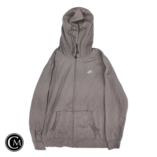 Sweatshirt Hoodie By Nike In Taupe, Size: Xl