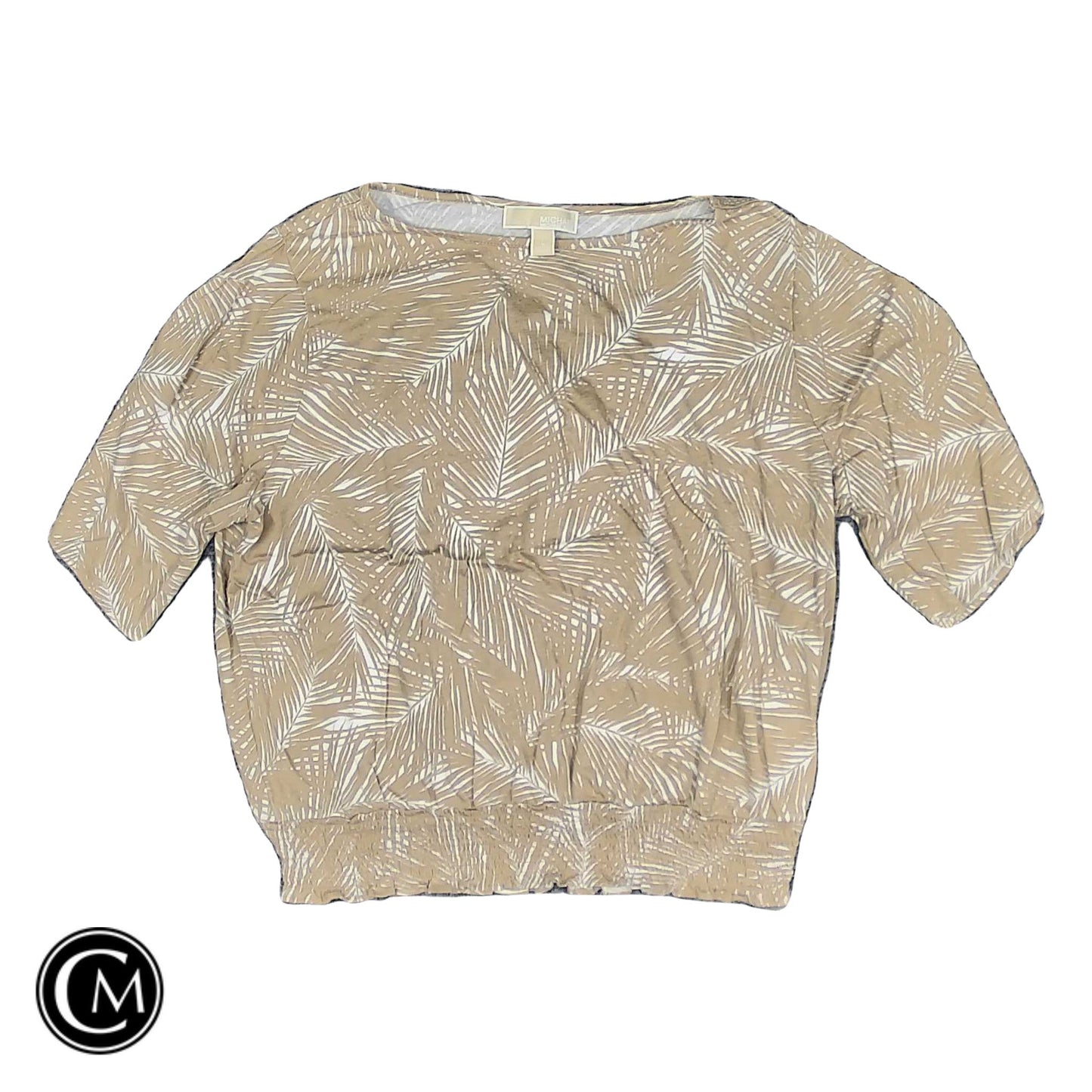 Top Ss By Michael By Michael Kors In Beige, Size: L