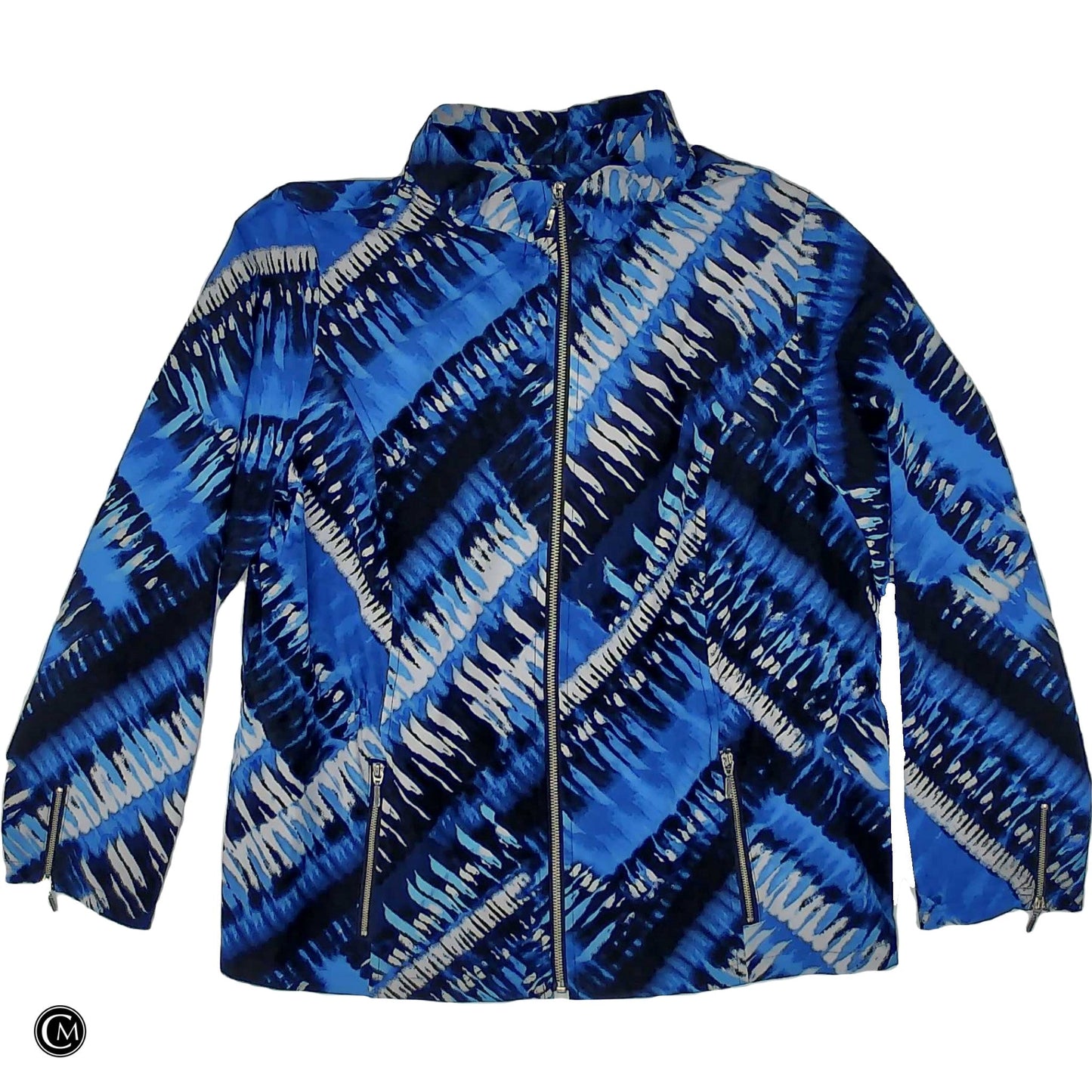 Jacket Other By Zenergy By Chicos In Blue, Size: L