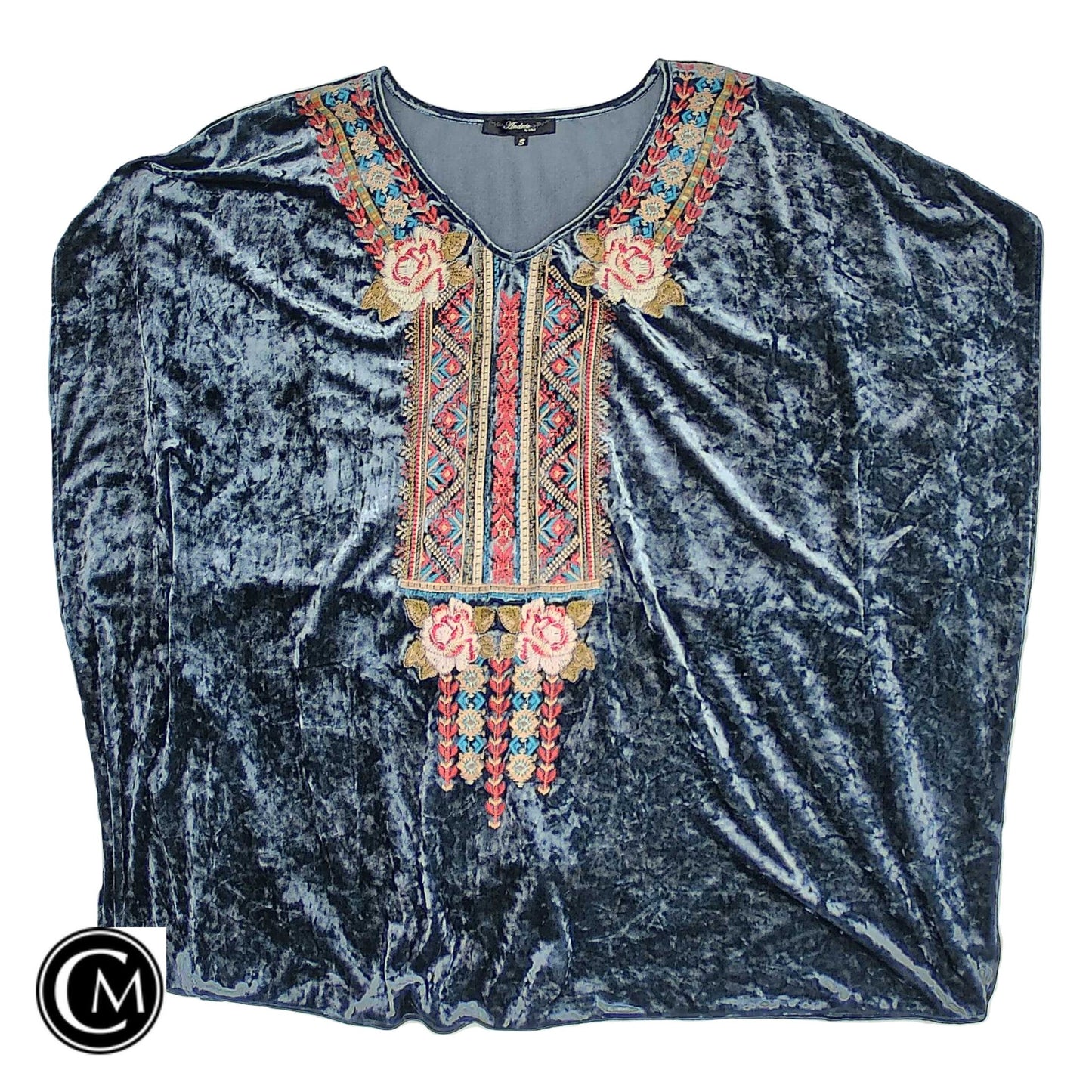 Blouse Ss By Andree By Unit In Blue, Size: S image 1