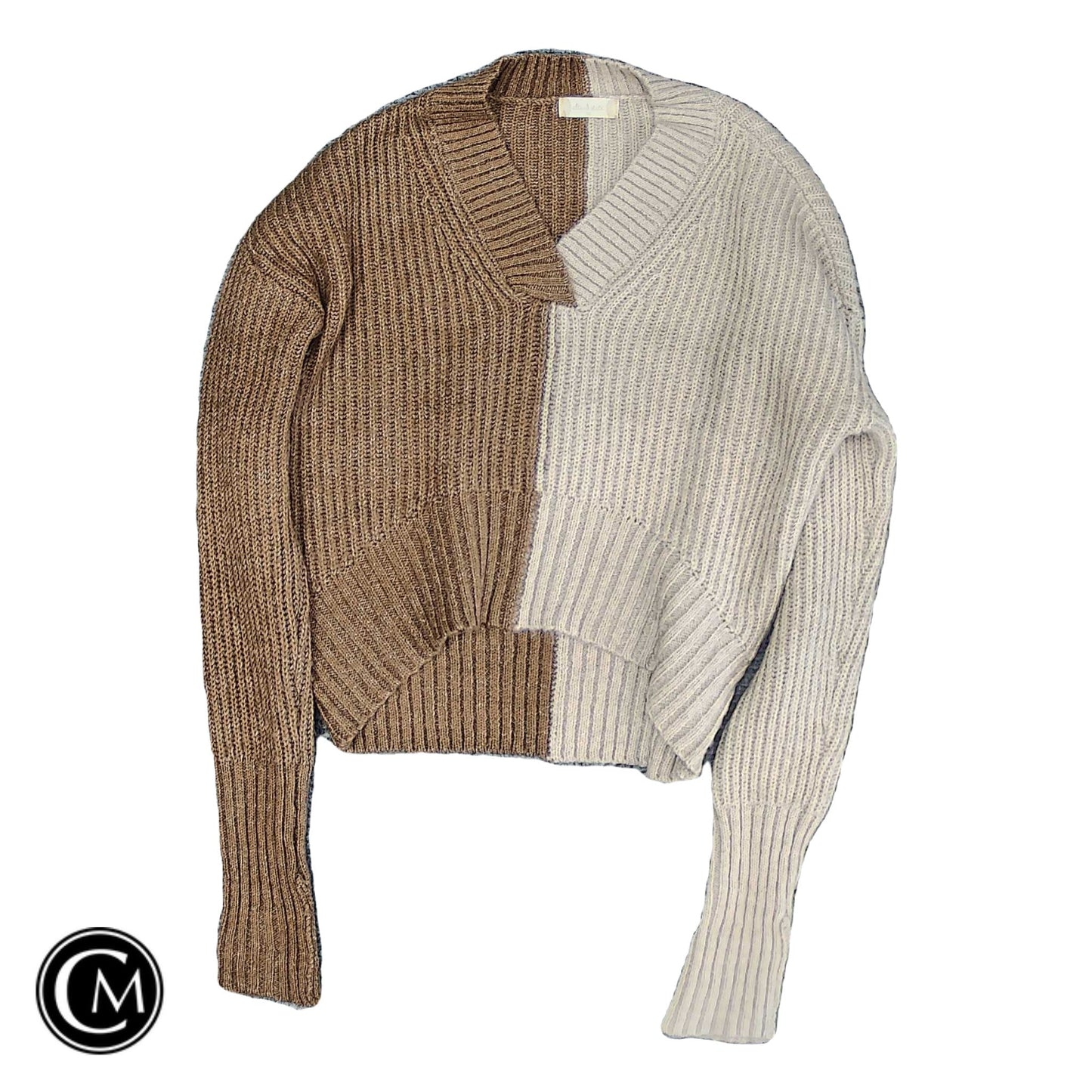 Sweater By Altard State In Brown & Tan, Size: Xs