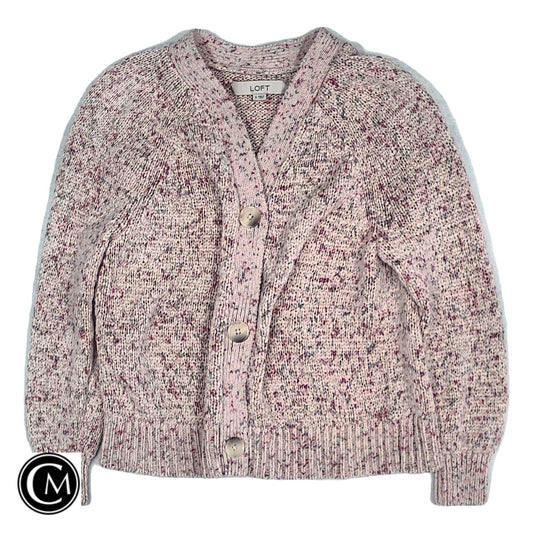 Sweater Cardigan By Loft In Pink, Size: S