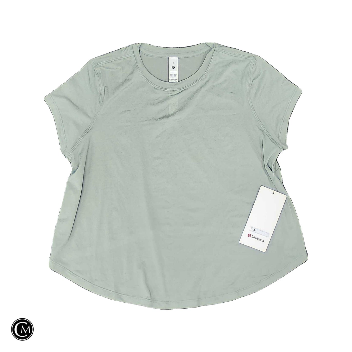 Athletic Top Ss By Lululemon In Green, Size: M