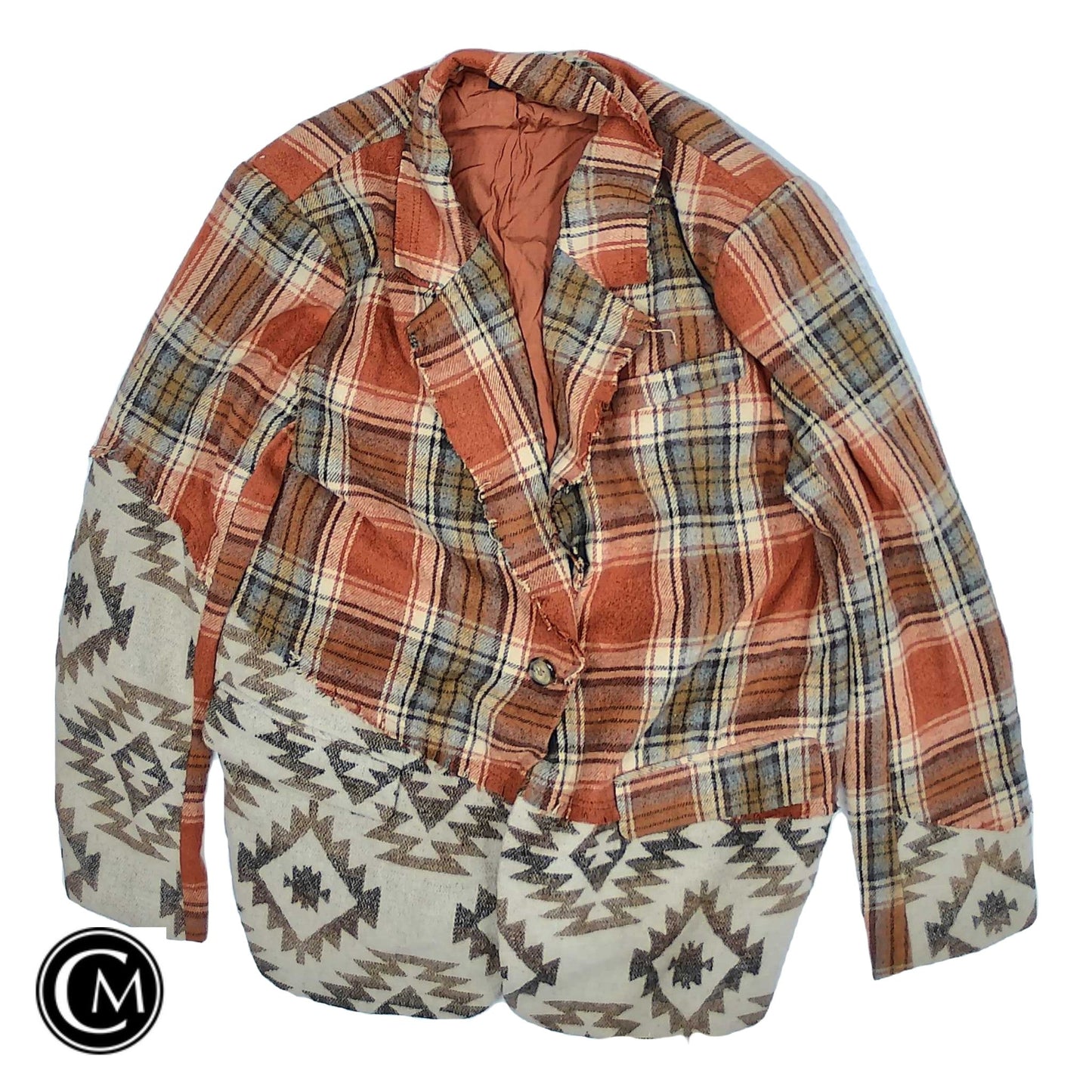 Blazer By Miss Me In Brown & Orange, Size: Xl