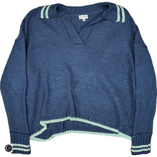 Sweater By Wonderly In Blue, Size: 1x