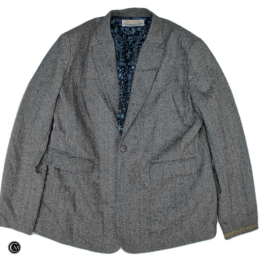 Blazer By Clothes Mentor In Grey, Size: 3x