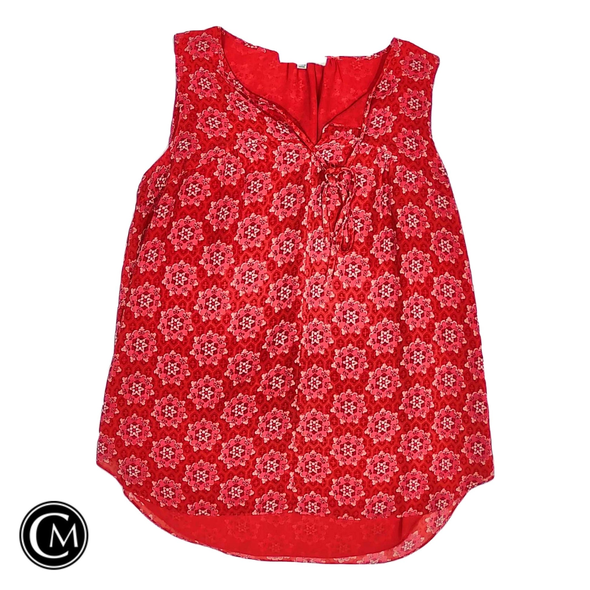 Top Sleeveless By Rose And Olive In Pink & Red, Size: M image 1