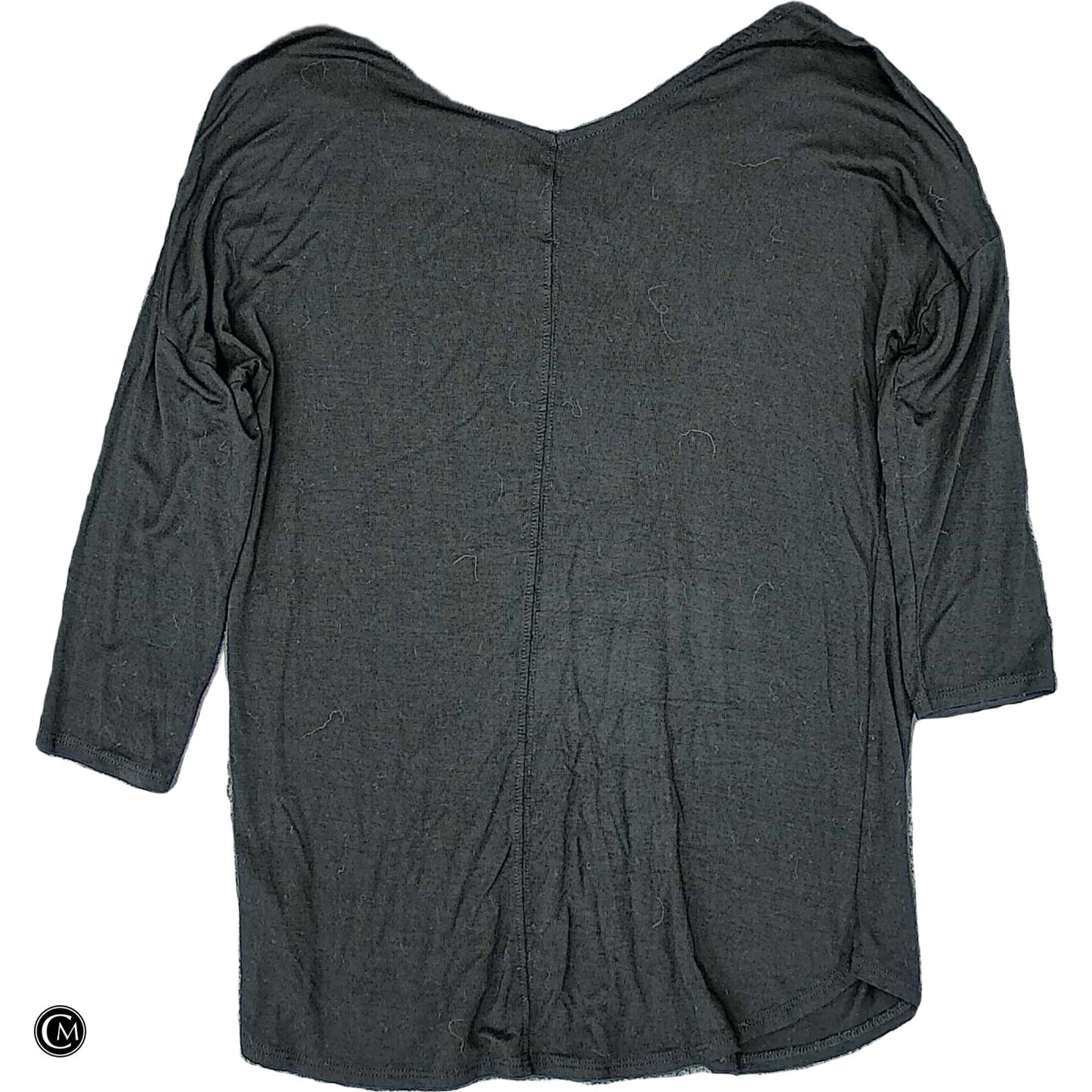 Top 3/4 Sleeve Basic By Tahari In Black, Size: S