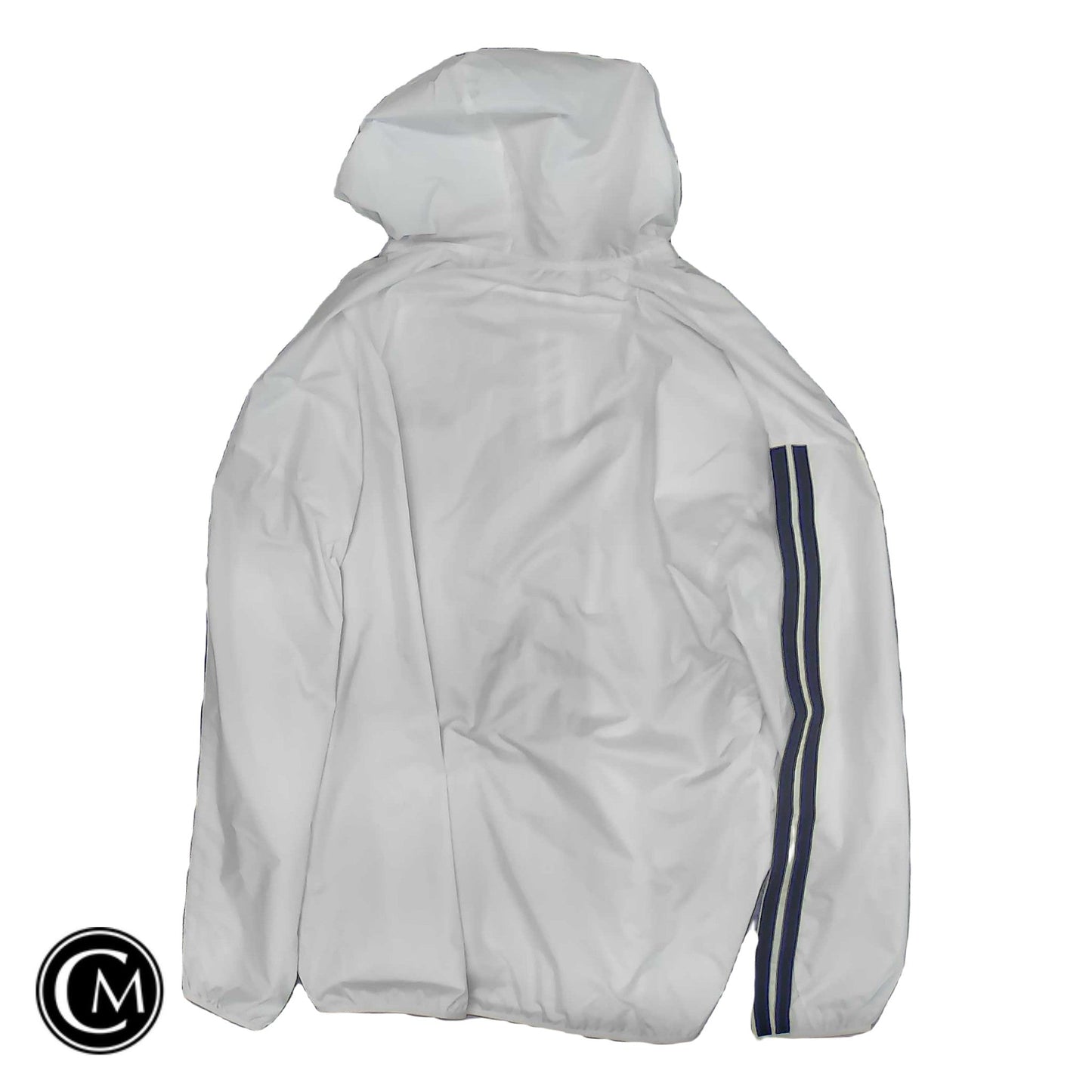 Jacket Windbreaker By Adidas In White, Size: L