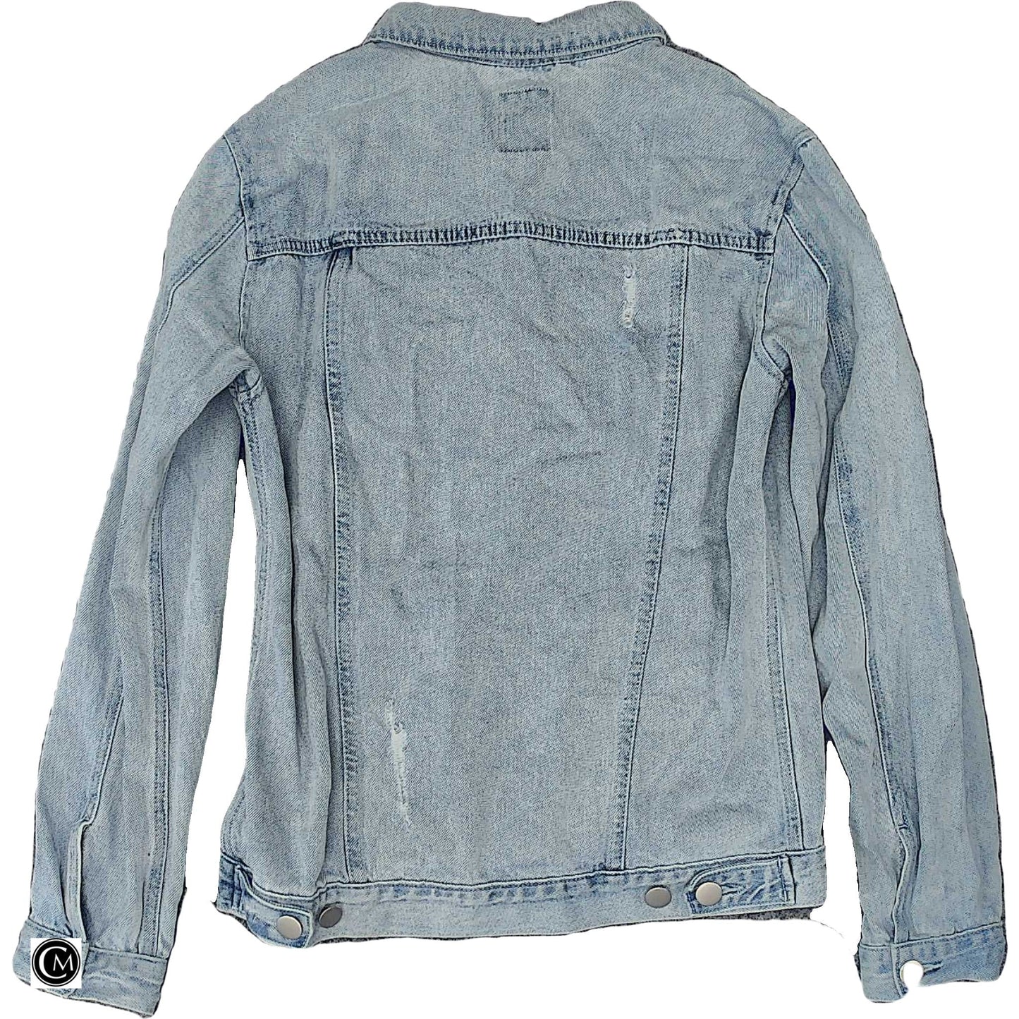 Jacket Denim By Original Use In Blue Denim, Size: S