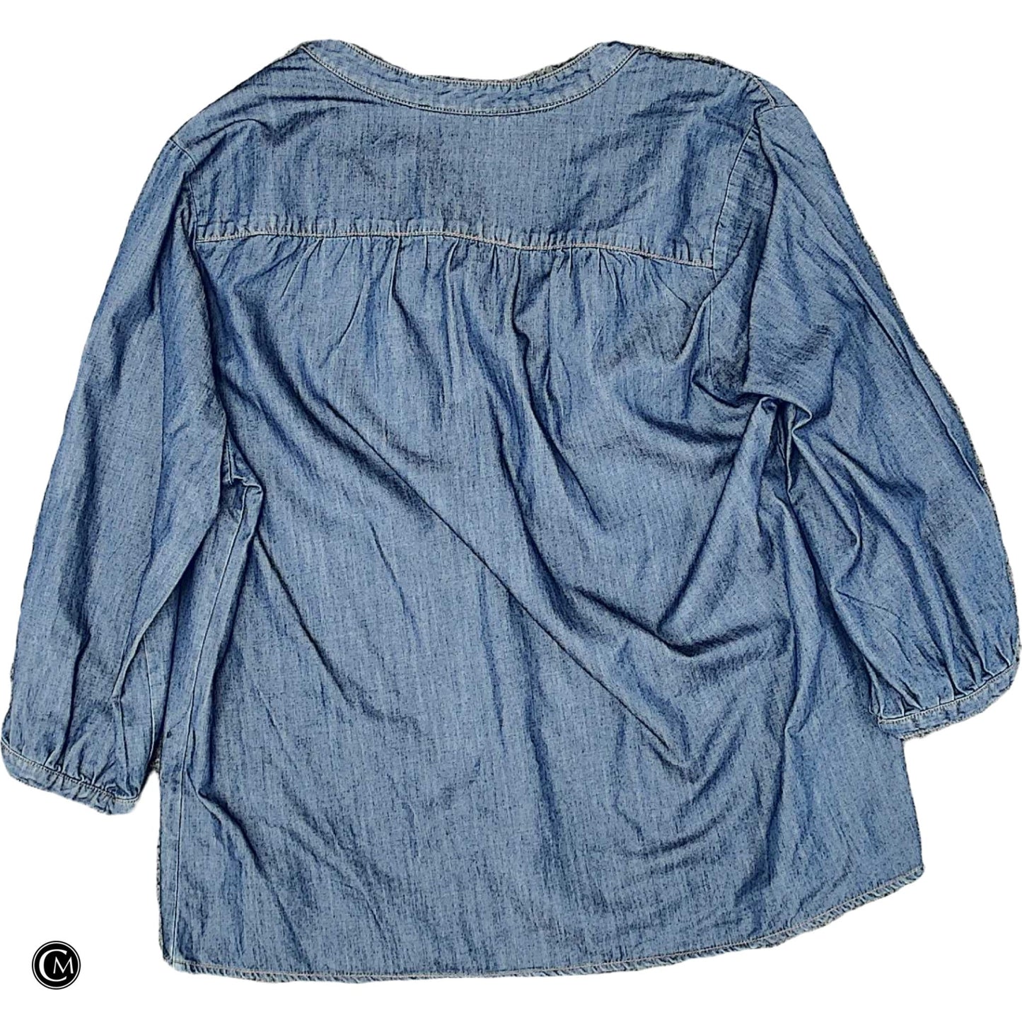 Top Ls By Pleione In Blue Denim, Size: M