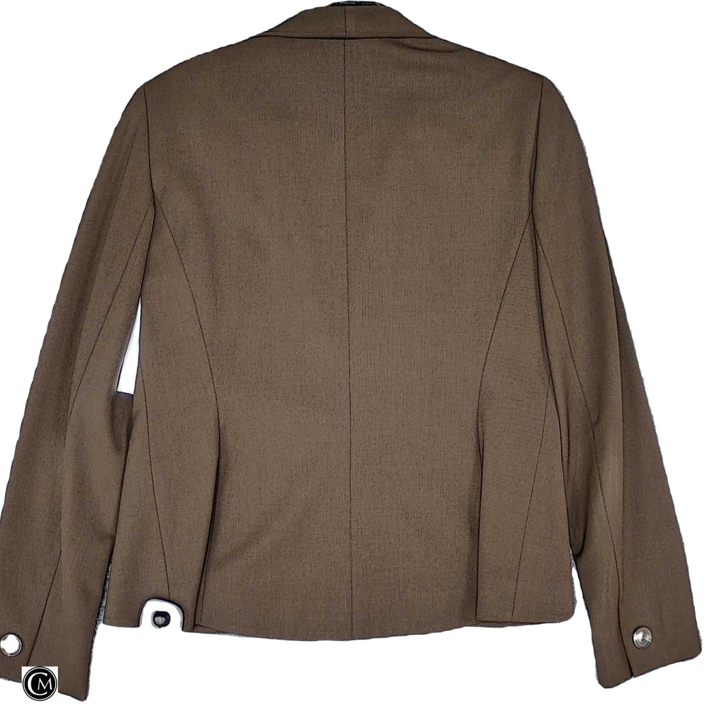 Blazer Designer By Lafayette 148 In Brown, Size: S