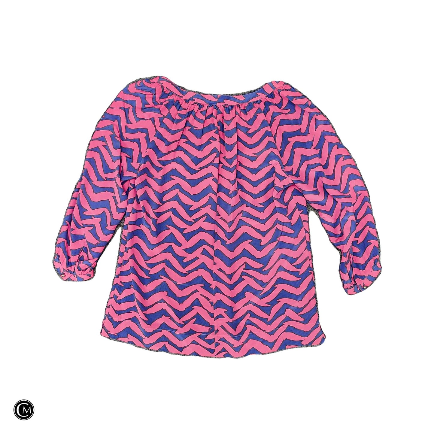 Blouse Designer By Lilly Pulitzer In Pink & Purple, Size: S