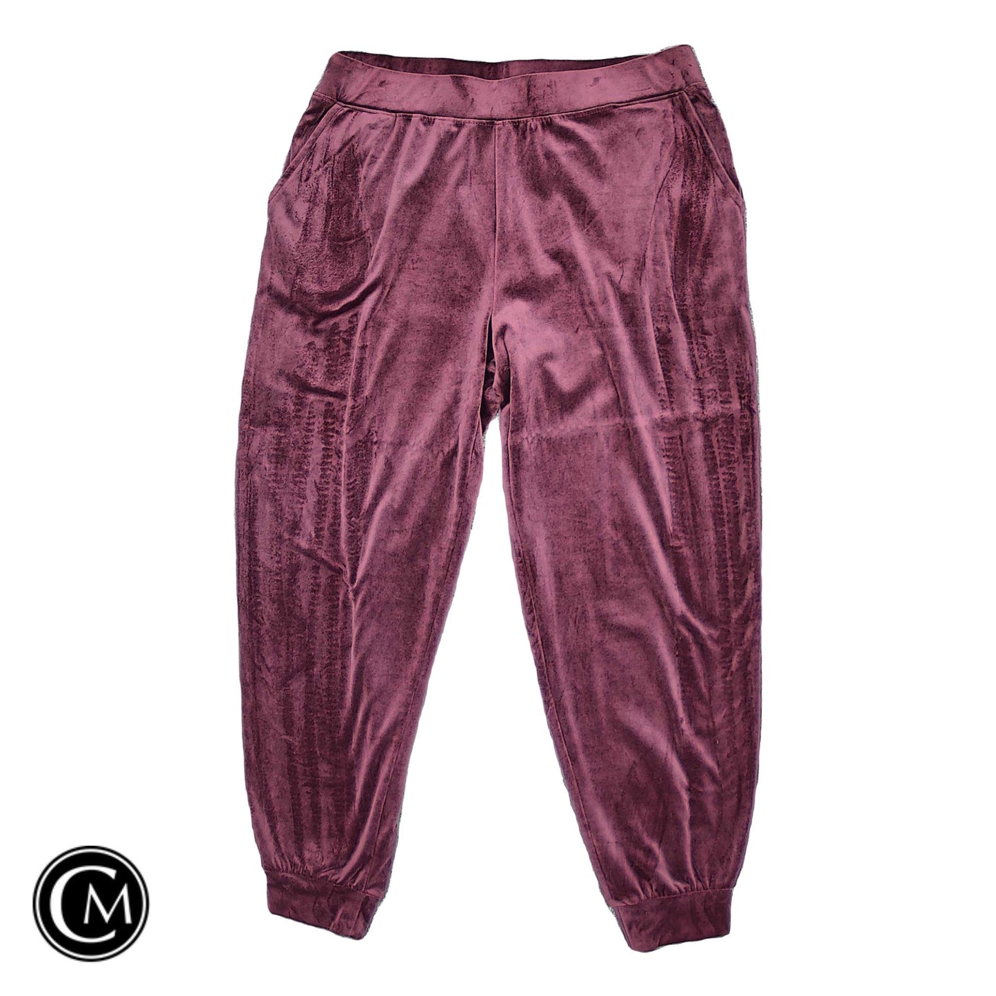 Lounge Set Pants By Cable And Gauge In Maroon, Size: L