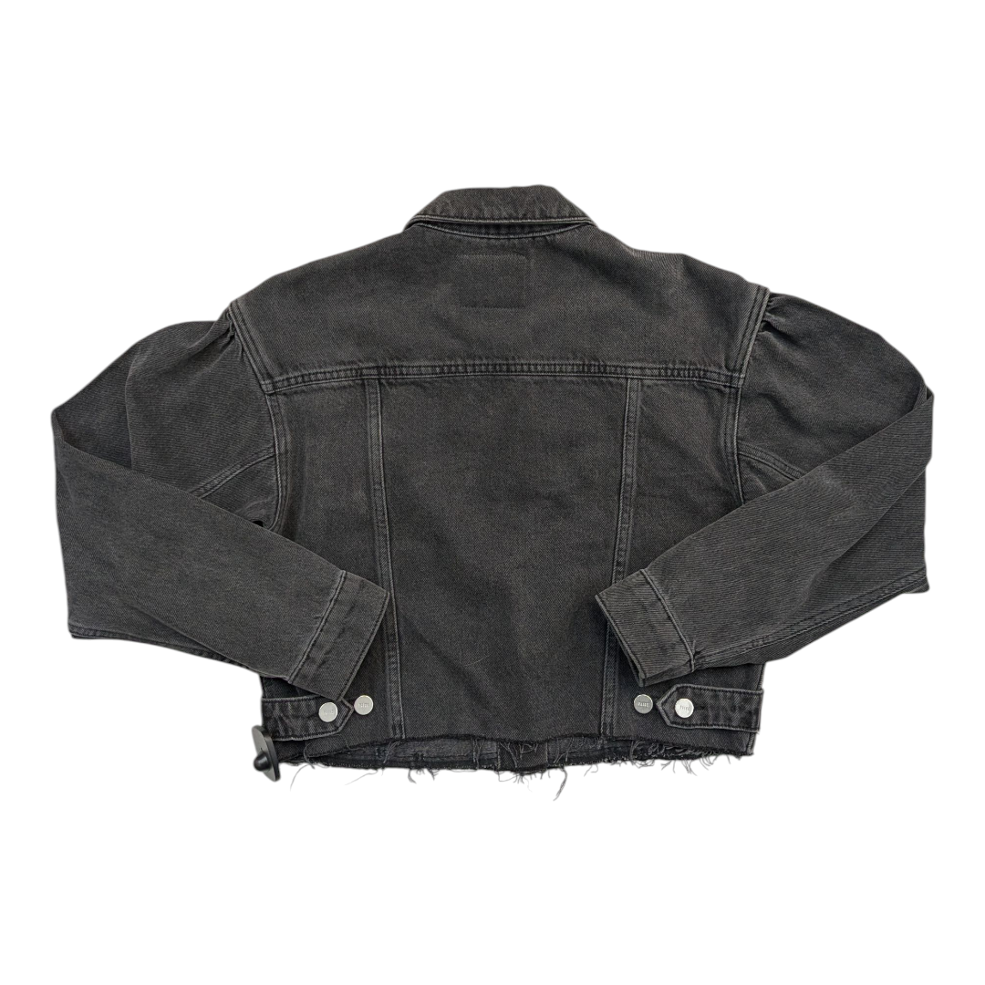 Jacket Denim By Paige In Black Denim, Size:Xs