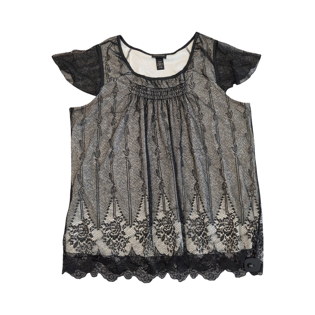 Top Ss By Lane Bryant In Black & White, Size:26