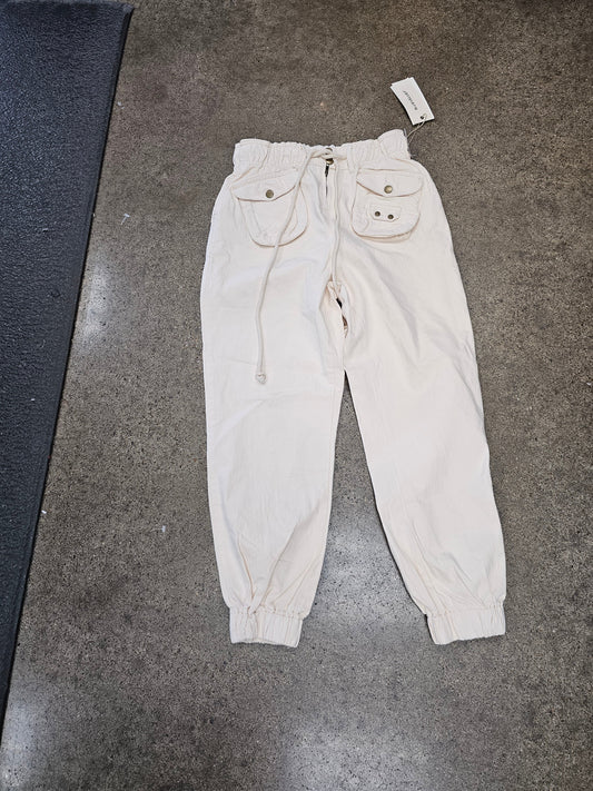 Pants Joggers By Clothes Mentor In Cream, Size:S