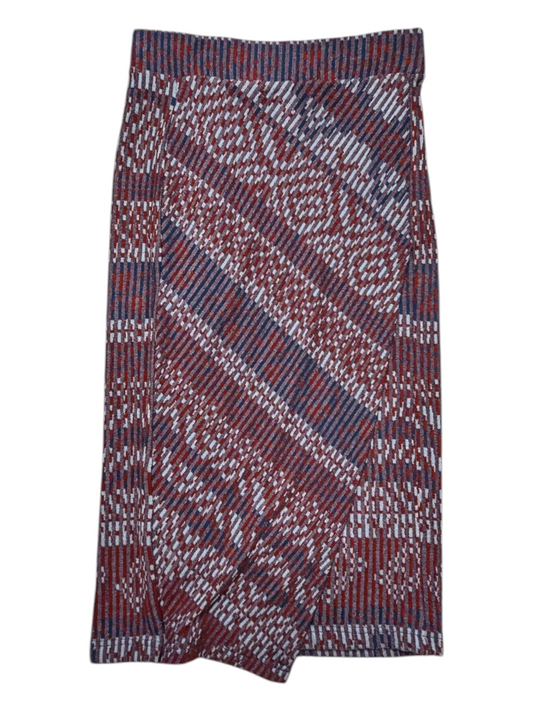 Skirt Midi By Maeve In Blue & Red, Size:Xs