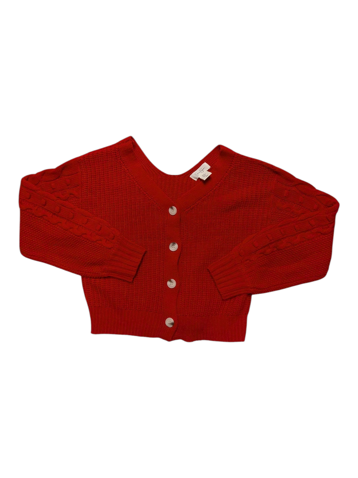 Sweater Cardigan By Jessica Simpson In Red, Size:M