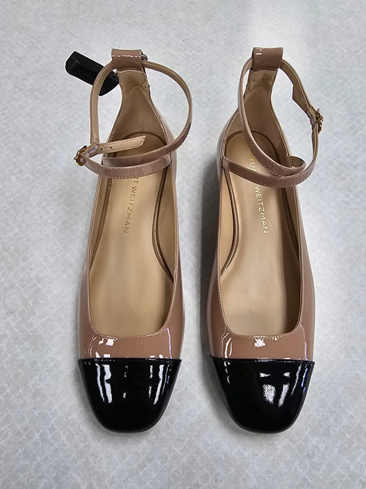 Shoes Designer By Stuart Weitzman In Tan, Size:8.5