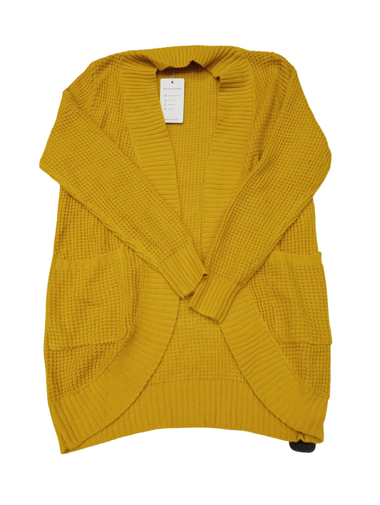 Sweater Cardigan By Zesica In Yellow, Size:S