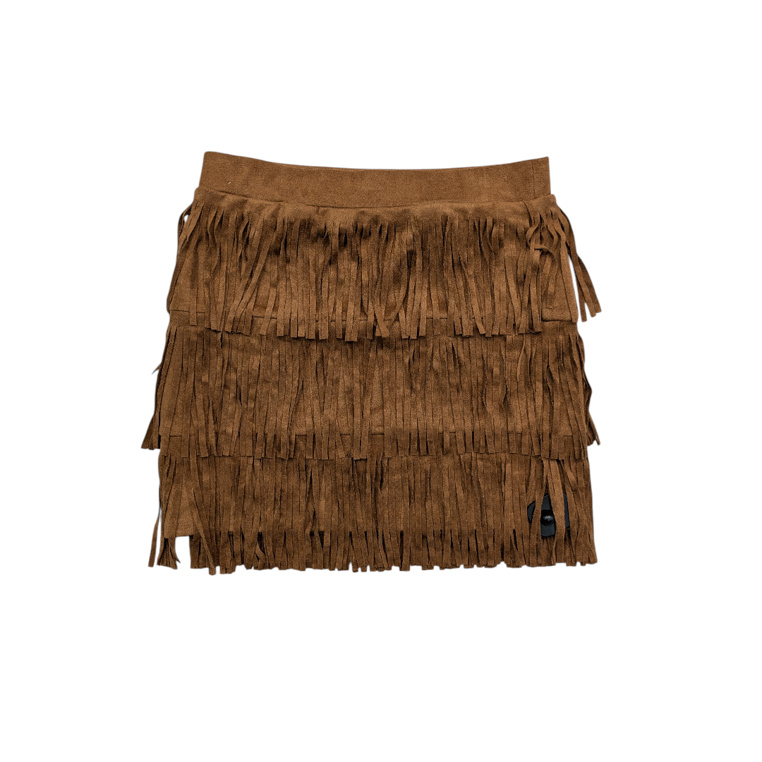 Skirt Mini & Short By Cmc In Brown, Size:M