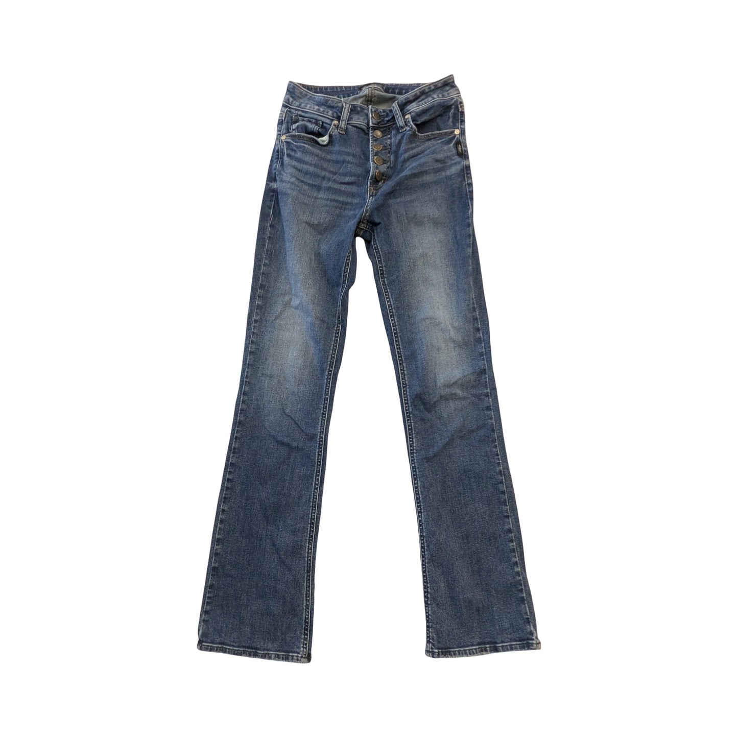 Jeans Boot Cut By Silver In Blue Denim, Size:6