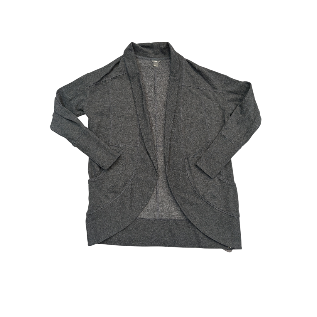 Sweater Cardigan By Eddie Bauer In Grey, Size:L