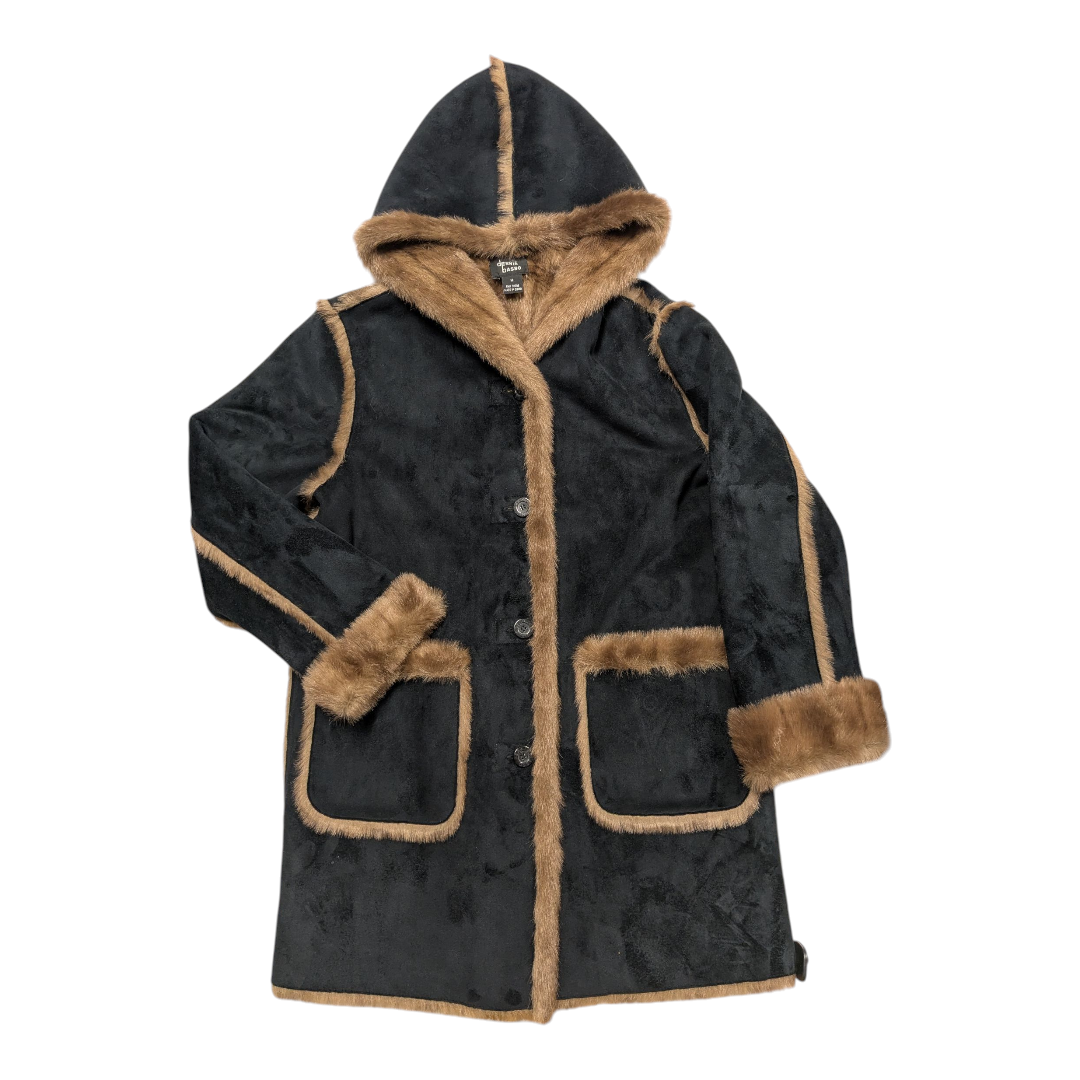 Coat Other By Dennis Basso Qvc In Black & Brown, Size:M