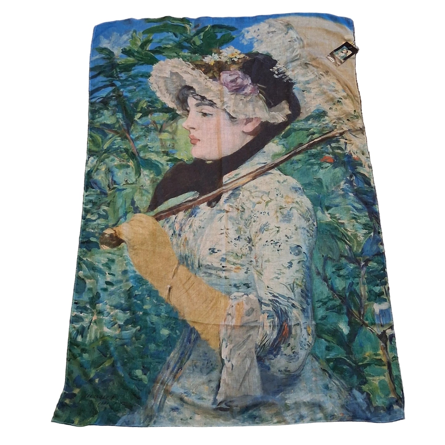 Scarf Long By Getty In Blue & Green