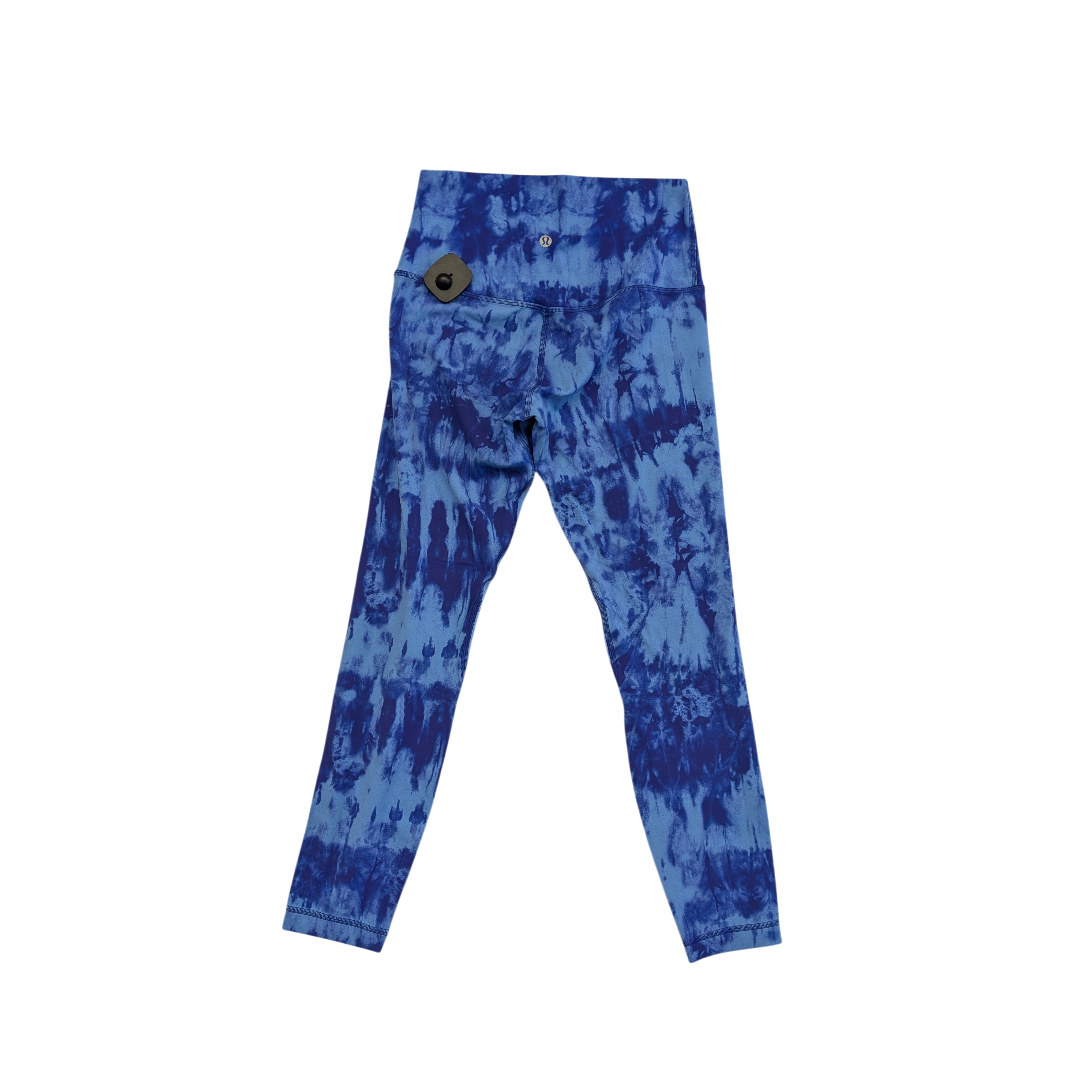 Athletic Leggings By Lululemon In Blue, Size:6