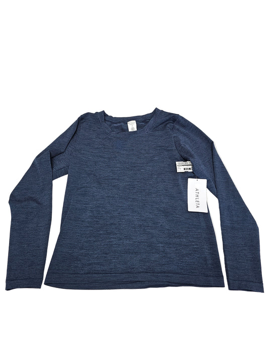Athletic Top Ls Crewneck By Athleta In Blue, Size:Xl