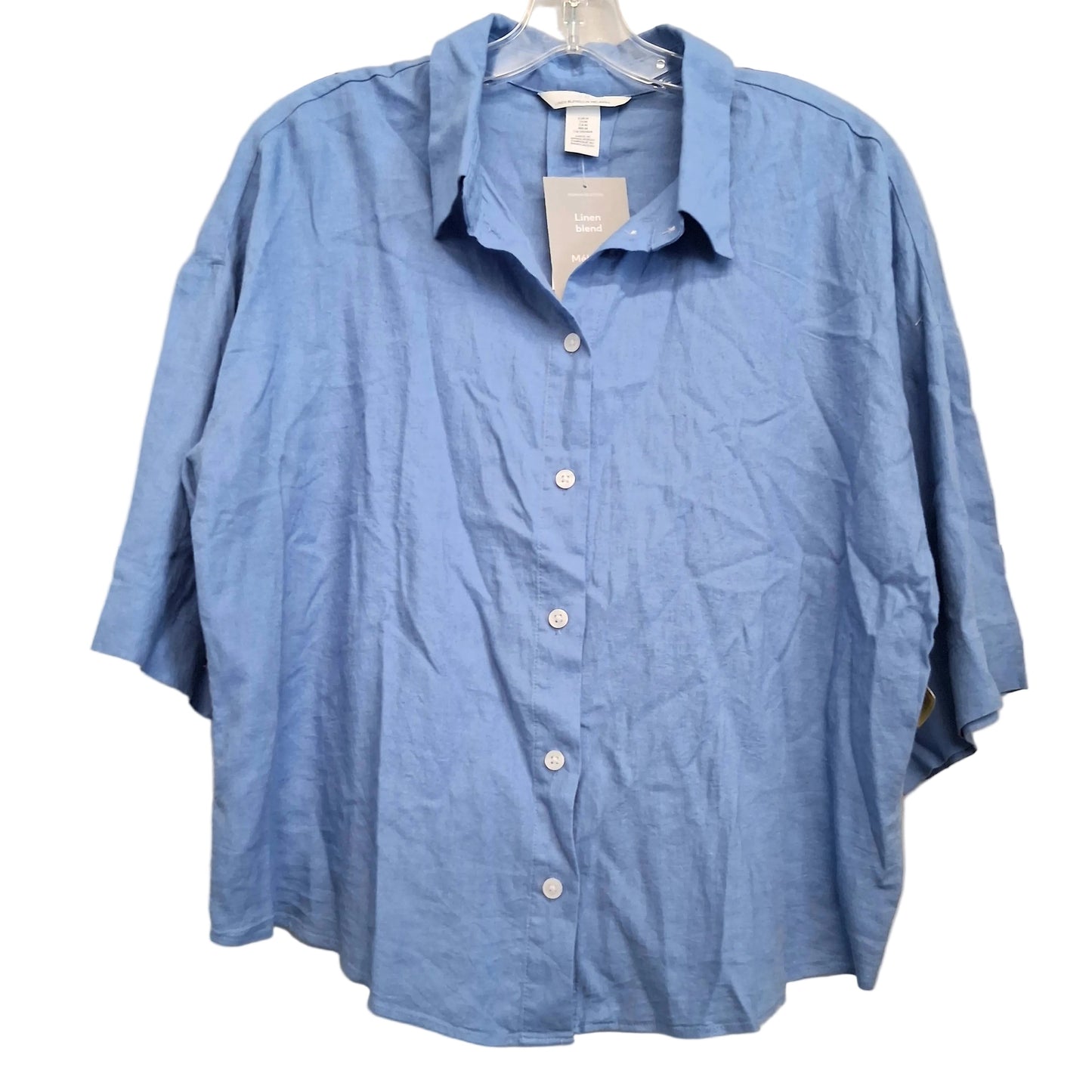 Top SS By H&M In Blue, Size:M