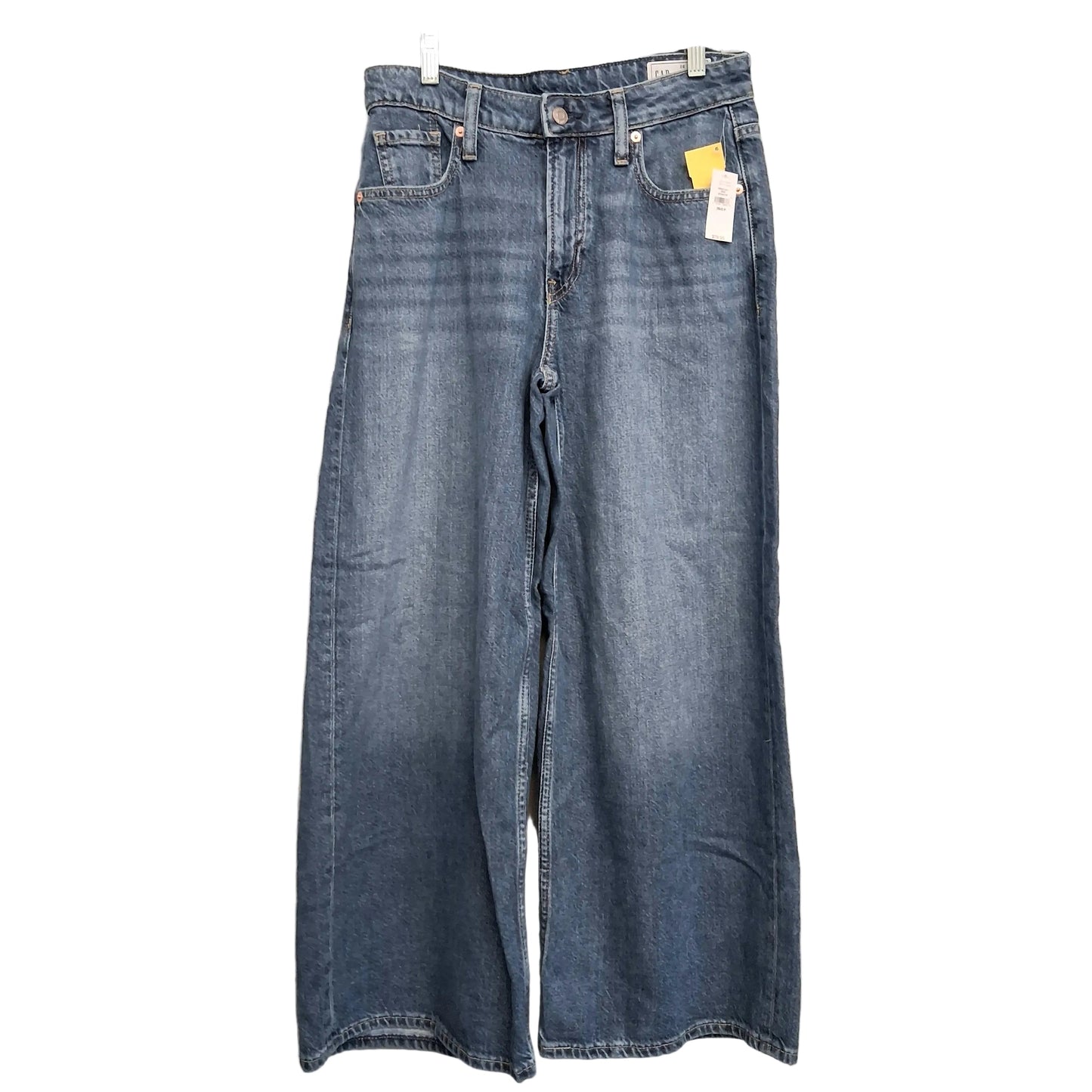 Jeans Wide Leg By Gap In Blue Denim, Size:2P