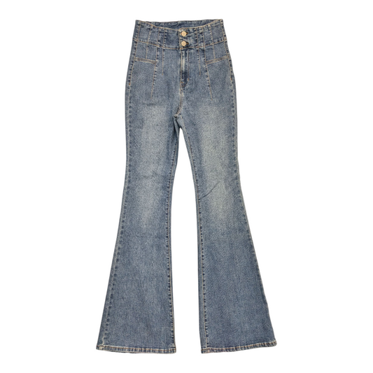 Jeans Flared By Oli & Hali In Blue Denim, Size:M